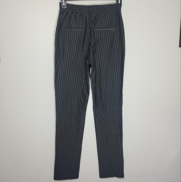 New Noisy May Pinstriped Pants With Slit Hem - Picture 7 of 9